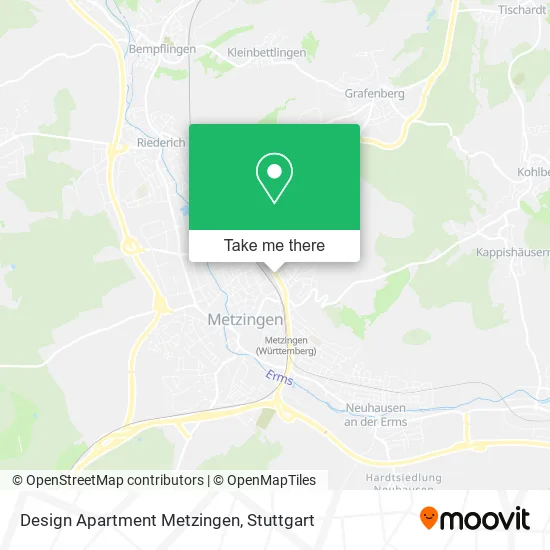 Карта Design Apartment Metzingen
