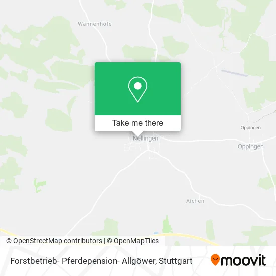 Карта Forstbetrieb- Pferdepension- Allgöwer