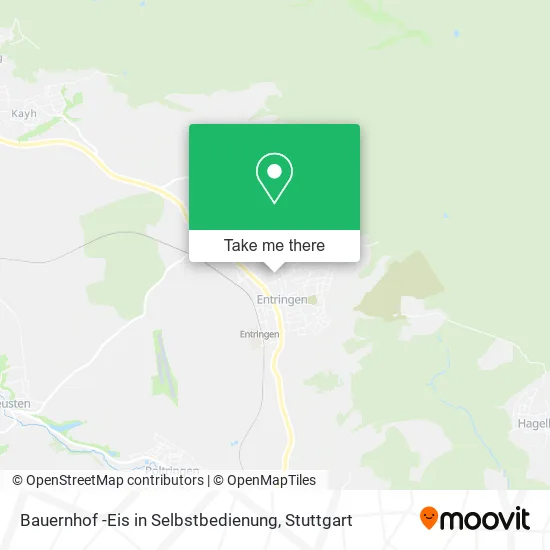 Карта Bauernhof -Eis in Selbstbedienung