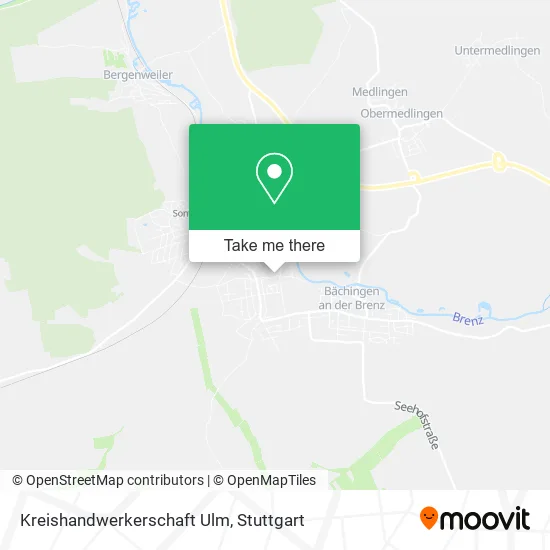 Карта Kreishandwerkerschaft Ulm