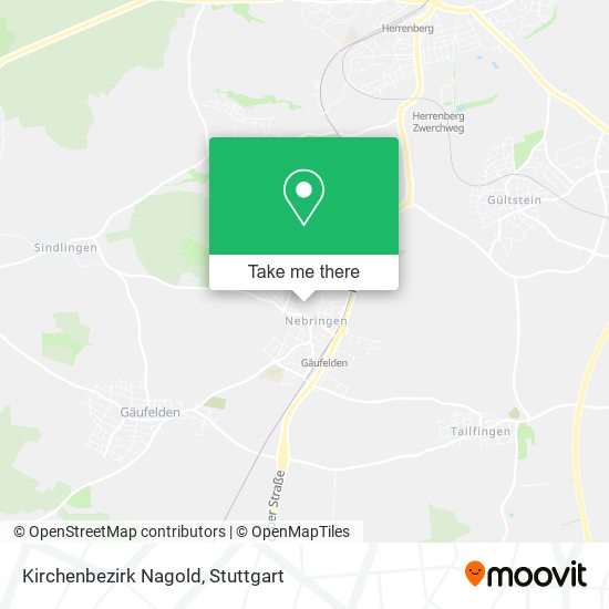 Kirchenbezirk Nagold map