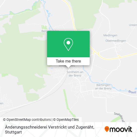 Änderungsschneiderei Verstrickt und Zugenäht map