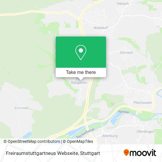 Карта Freiraumstuttgartneus Webseite