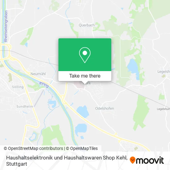 Карта Haushaltselektronik und Haushaltswaren Shop Kehl