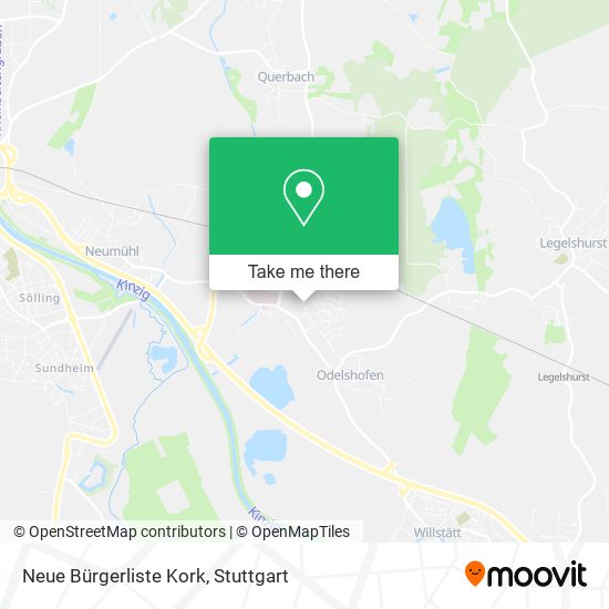 Neue Bürgerliste Kork map