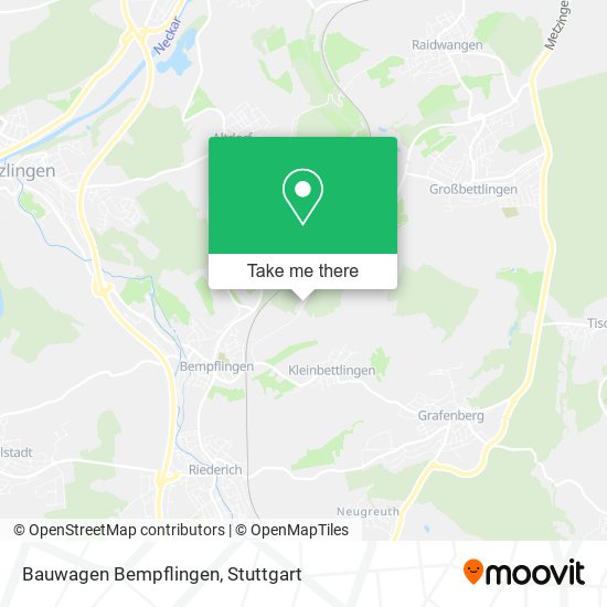 Bauwagen Bempflingen map
