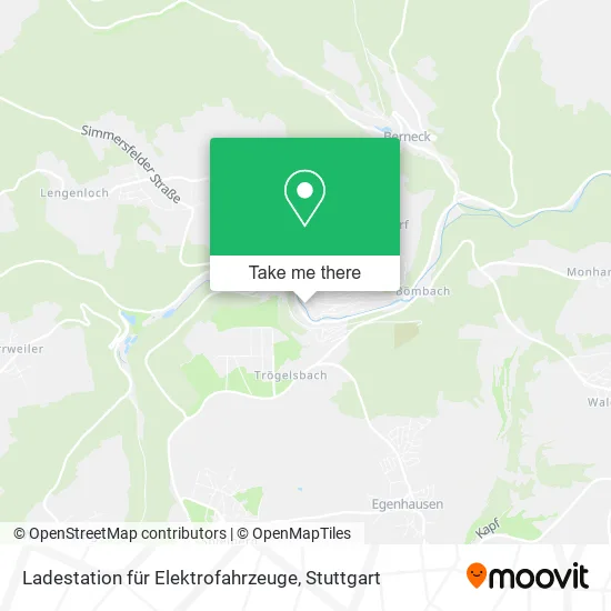 Карта Ladestation für Elektrofahrzeuge