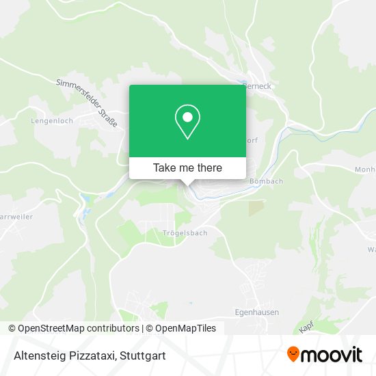 Altensteig Pizzataxi map