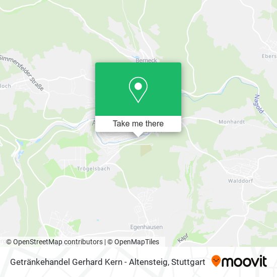 Getränkehandel Gerhard Kern - Altensteig map