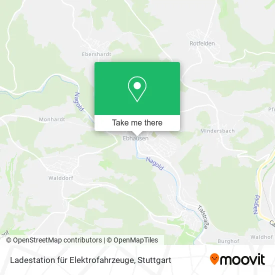 Карта Ladestation für Elektrofahrzeuge