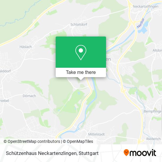 Schützenhaus Neckartenzlingen map