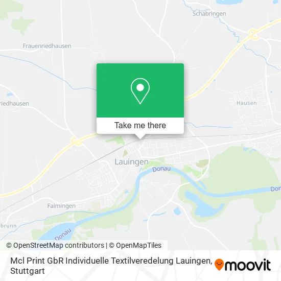 Карта Mcl Print GbR Individuelle Textilveredelung Lauingen
