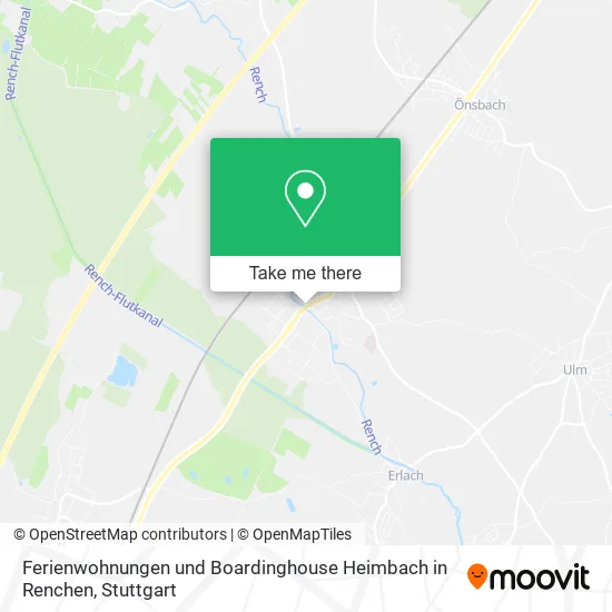 Карта Ferienwohnungen und Boardinghouse Heimbach in Renchen