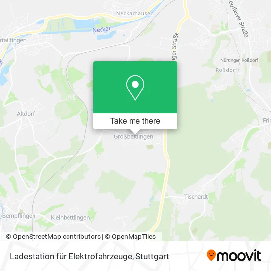 Карта Ladestation für Elektrofahrzeuge