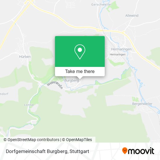 Dorfgemeinschaft Burgberg map