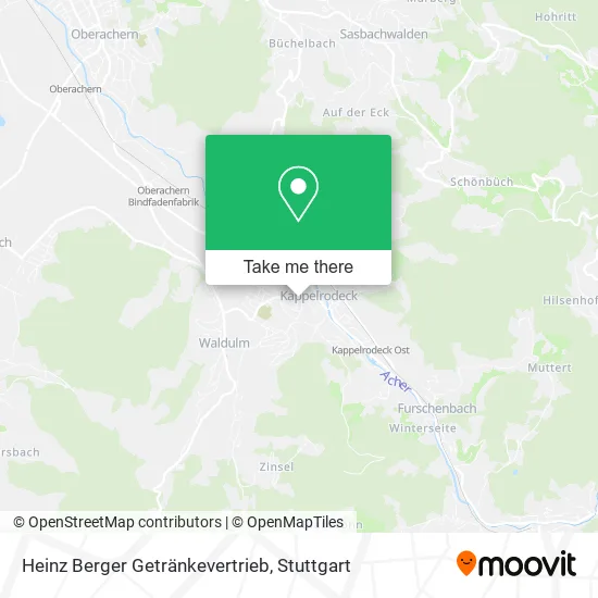 Карта Heinz Berger Getränkevertrieb