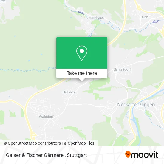 Карта Gaiser & Fischer Gärtnerei