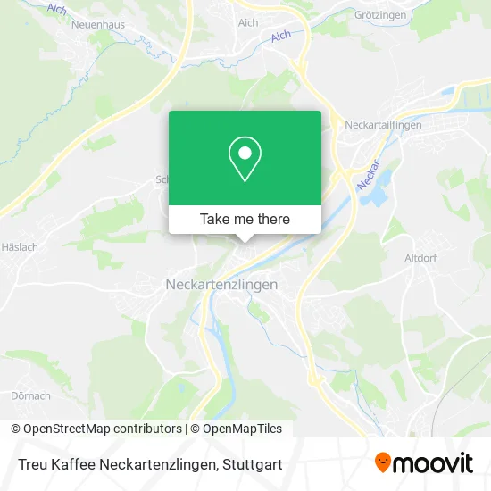 Карта Treu Kaffee Neckartenzlingen