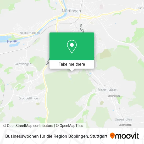 Карта Businesswochen für die Region Böblingen
