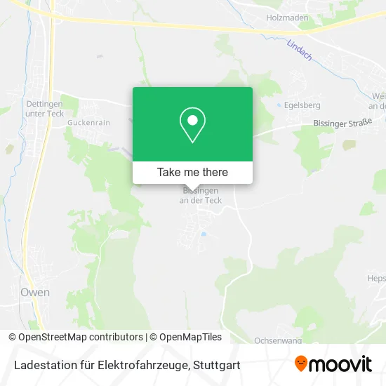 Карта Ladestation für Elektrofahrzeuge