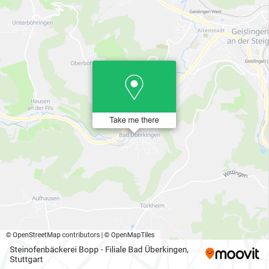 Steinofenbäckerei Bopp - Filiale Bad Überkingen map