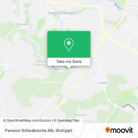 Карта Pension Schwäbische Alb