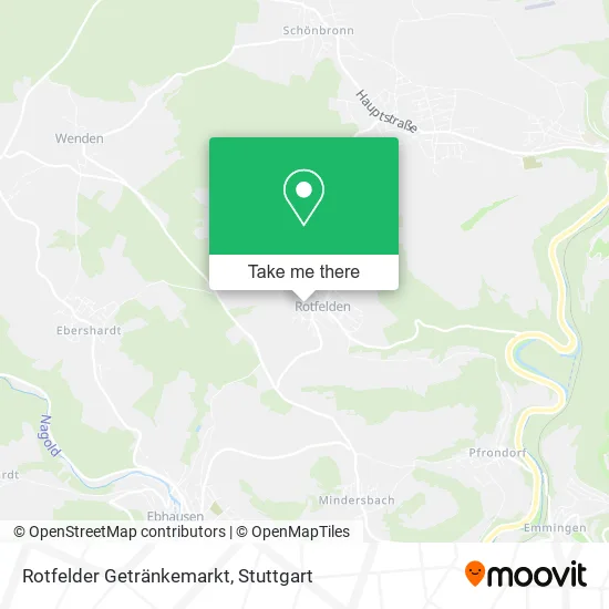 Карта Rotfelder Getränkemarkt
