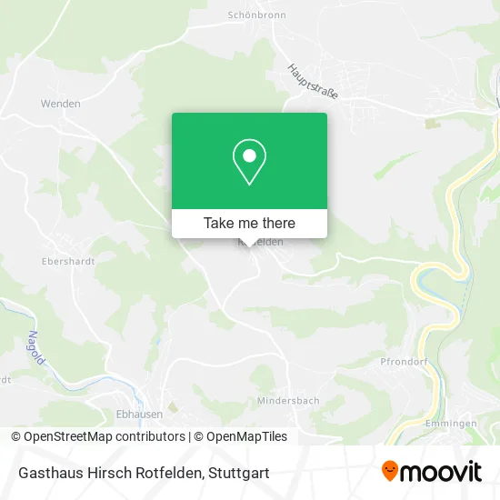 Карта Gasthaus Hirsch Rotfelden