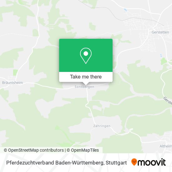 Pferdezuchtverband Baden-Württemberg map