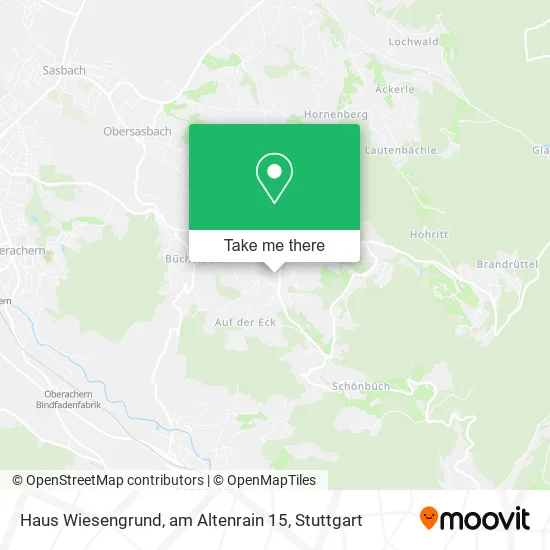 Карта Haus Wiesengrund, am Altenrain 15