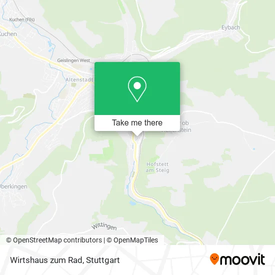 Карта Wirtshaus zum Rad