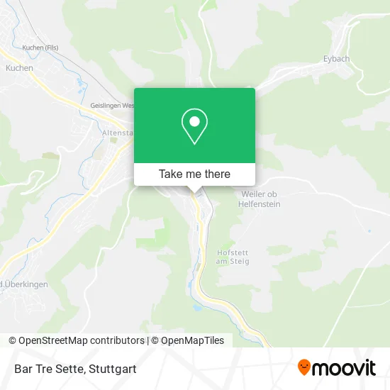 Карта Bar Tre Sette