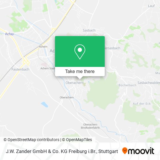 J.W. Zander GmbH & Co. KG Freiburg i.Br. map