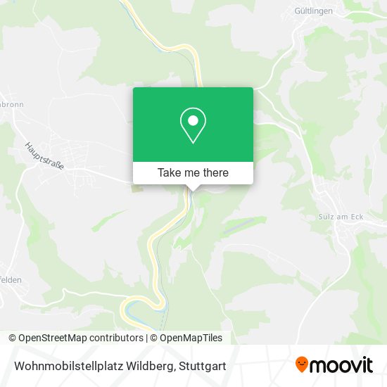Карта Wohnmobilstellplatz Wildberg