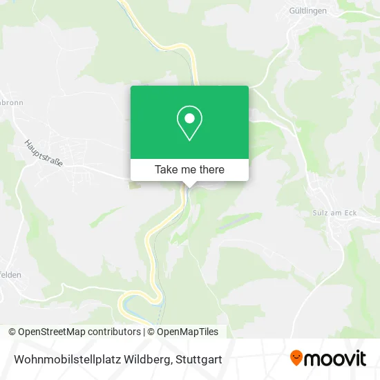 Карта Wohnmobilstellplatz Wildberg