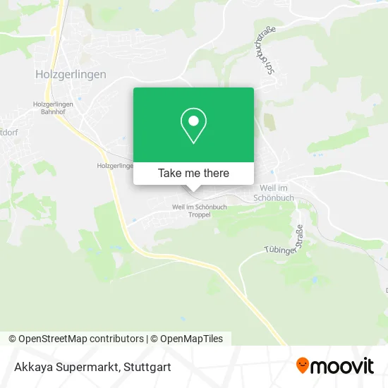 Карта Akkaya Supermarkt