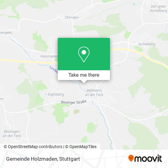 Gemeinde Holzmaden map