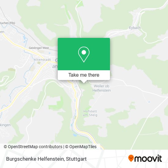 Burgschenke Helfenstein map