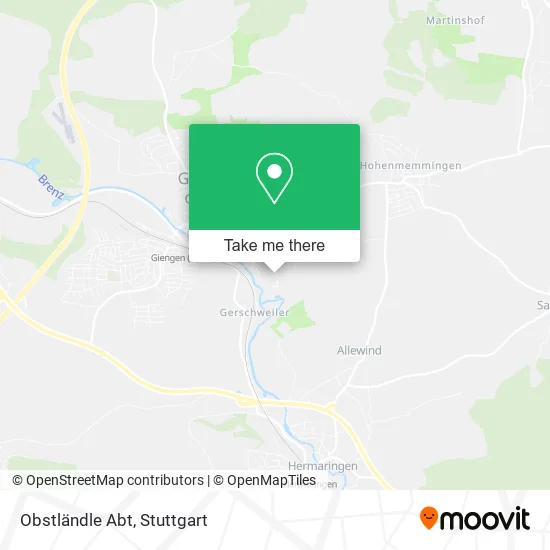 Карта Obstländle Abt