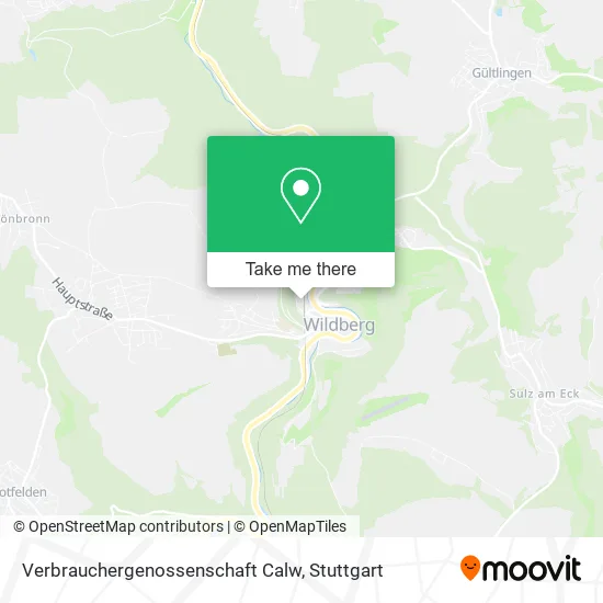 Карта Verbrauchergenossenschaft Calw
