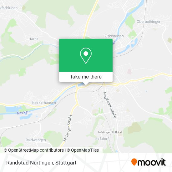 Randstad Nürtingen map