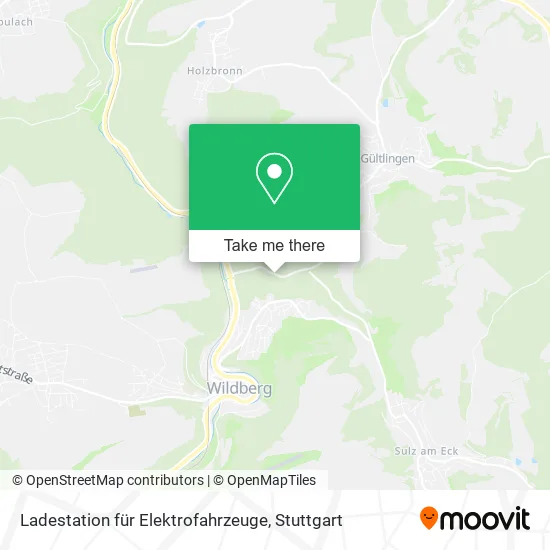 Карта Ladestation für Elektrofahrzeuge