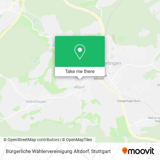 Bürgerliche Wählervereinigung Altdorf map
