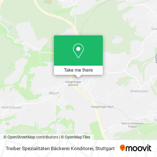 Treiber Spezialitäten Bäckerei Konditorei map