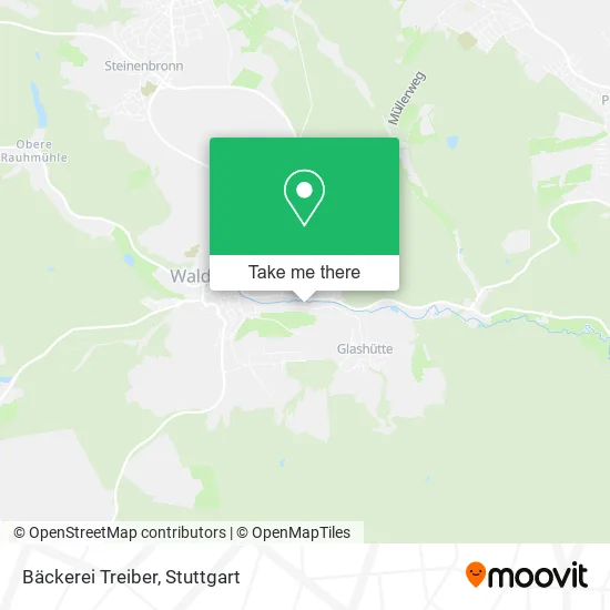Карта Bäckerei Treiber