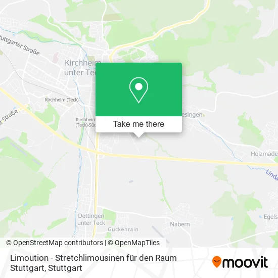Карта Limoution - Stretchlimousinen für den Raum Stuttgart