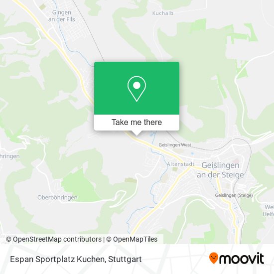 Espan Sportplatz Kuchen map