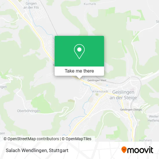 Карта Salach Wendlingen