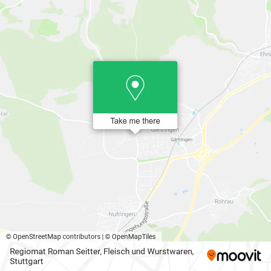 Карта Regiomat Roman Seitter, Fleisch und Wurstwaren