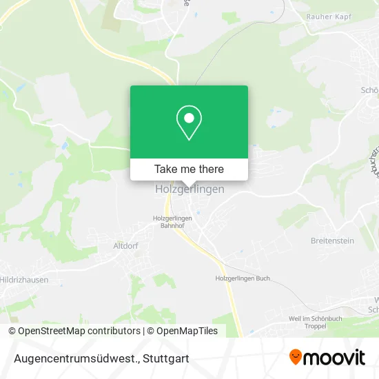 Карта Augencentrumsüdwest.